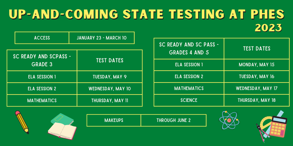 up-and-coming state testing at PHES